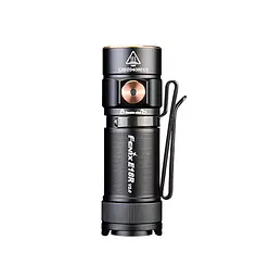 Ручний міні ліхтарик Fenix E18R V2.0 1200лм USB Type-C (Чорний) - мініатюра 2