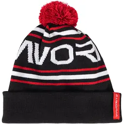 Шапка Favorite Pompon Hat 56 Black White Logo - мініатюра 4