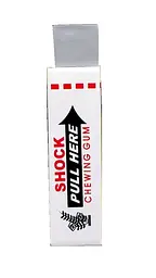Іграшка-прикол "Жуйка-шокер" KA-23-6002 9см (Shock chewing gum), Ціна за 1 штуку Білий