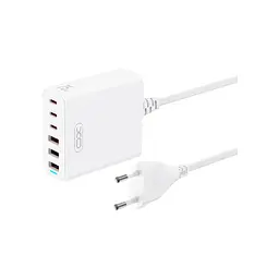 Зарядний пристрій XO L133 3xUSB-A + 3xUSB-C 75 Вт білий (L133.white) - мініатюра 1