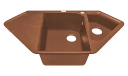 Кухонна мийка Adamant Spirit 1000x500x225 terra-cotta 362223, Коричневий - мініатюра 2