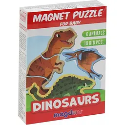 Набір магнітних пазлів Magdum Magnets Puzzle for baby Dino (ML4031-33 EN)