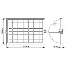 Прожектор Videx LED 1000LM 5000K 3.2V (VL-FSO2-505) - мініатюра 8
