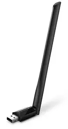 Мережевий адаптер USB TP-LINK Archer T600U Plus, чорний, 5GHz/2.4GHz, AC600 (433/200 Мбіт/с), 5 dBi, USB 2.0