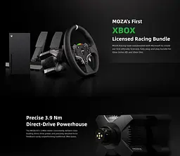 Кермо і педалі MOZA R3 Racing Bundle for XBOX/PC SR-P Lite ESX - мініатюра 14