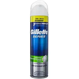 Піна для гоління Gillette Sensitive для чутливої шкіри 250 мл + 50 мл