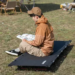 Ліжко складане Naturehike XJC05 NH20JJ001 Поліестер Oxford / алюміній бежевий - мініатюра 4