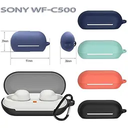 Чохол BeCover Silicon для Sony WF-C500 Dark Blue (712021) - мініатюра 4