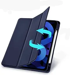 Чохол-книжка BeCover Tri Fold Soft TPU з кріпленням Apple Pencil для Apple iPad Air 4/5 2020/2022 10.9" Deep Blue (708454) - мініатюра 6