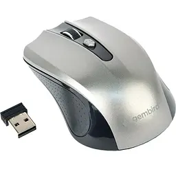 Миша бездротова Gembird MUSW-4B-04-BG Чорний/Сірий USB