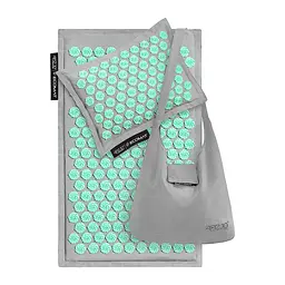Килимок акупунктурний 4FIZJO Eco Mat Аплікатор Кузнєцова з подушкою 68 x 42 см Grey/Mint 4FJ0230 (P-5907739312181) - мініатюра 5
