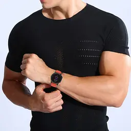 Силіконовий ремінець на смарт годинник Garmin 42,43 mm, Silicone, coral red, зі зручною застібкою, на фітнес браслет, ArmorStandart (ARM87730) - мініатюра 4