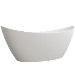 Ванна окремостояча глянцева Amidicon Capri 170x77 з литого каменю CAPRI_170_HL, Білий - мініатюра 8
