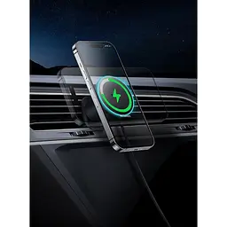 Автотримач із бездротовою зарядкою Baseus CW01 Magnetic Wireless 15W Black (C40141001111-00) [143780] - мініатюра 6