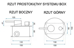 Душова система Rea Lungo L.gold + BOX золотий REA-P4563, Золотий - мініатюра 6