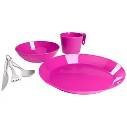 Набір посуду GSI Outdoors Cascadian 1 Person Table Set Рожевий (1099-77318)