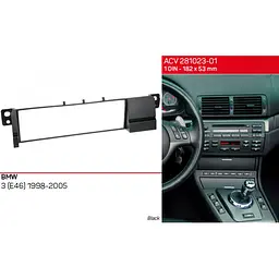 Перехідна рамка BMW 3 Series (E46) ACV 281023-01 - мініатюра 5