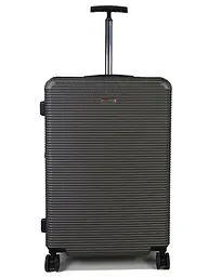 Валіза дорожній гігант (XL) полікарбонат Airtex 968 110л 75х50х30 см Темно-сірий (Dark grey) - мініатюра 2
