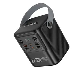 Портативна батарея Hoco J152 Tough 22.5W+PD20W+light power bank (80000mAh) Black - мініатюра 2