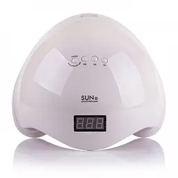 Світлодіодна лампа для манікюру SUN 5 48 Вт з дисплеєм та сенсором, UV лампа - мініатюра 3