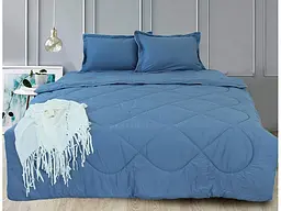 Комплект постільної білизни (Blue Grey) 2-спальний TAG tekstil pbe0028611 - мініатюра 2