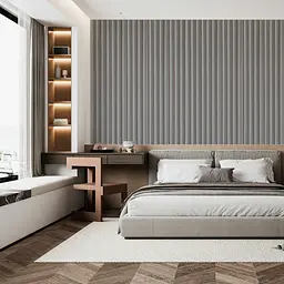 Декоративна стінова рейка Sticker Wall 160x23x3000мм (D) SW-00001528 Світло-сіра - мініатюра 11