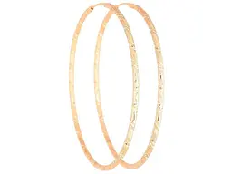 Сережки Xuping Позолота 18K кільця конго "Декоративний візерунок" ø 6.3см 270629