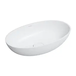 Умивальник Omnires Shell 60x35 white (SHELLUNBM), Матова