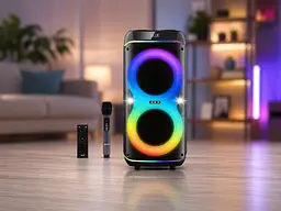 Портативна акустика ZXX-8085 / Портативна колонка 80 Вт / Колонка переносна вертикальна з Bluetooth