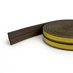 Ущільнювач для дверей клейкий I-подібний 6 м HORST коричневий (DS-I 9x2 BROWN) - мініатюра 4