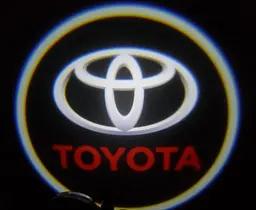 Картридж-вставка логотипу Toyota №19 на двері 1 шт. (Червоний)