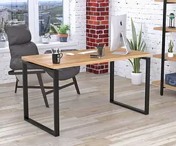 Письмовий стіл Loft Design Q-135-36 Black (Дуб Крафт золотий)