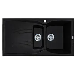 Кухонна мийка Adamant NEW LINE PLUS антрацит 975x495x235 мм, з крилом 97,5 см