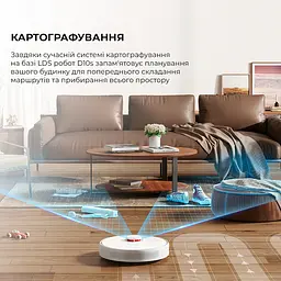 Мийний робот-пилосос Dreame Bot D10s Vacuum Cleaner (RLS3L) білий - мініатюра 8