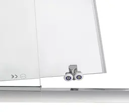 Душові двері в нішу Qtap Taurus CRM201-11.C6 110-120x200 см, скло Clear 6 мм, покриття CalcLess (TAUCRM201112C6) - мініатюра 6
