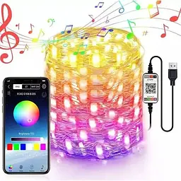 Яскрава гірлянда 10 м 100 лампочок Smart String Smart Control зі смартфона