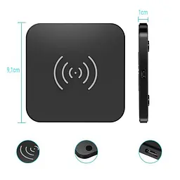 Бездротовий зарядний пристрій Choetech 10W Black (T511-S) - мініатюра 2