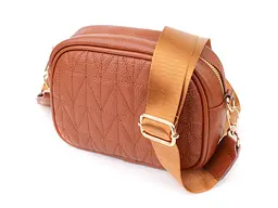 Стьобана сумка для жінок з натуральної шкіри Vintage 20х14х7 см sum0027544