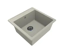 Кухонна мийка гранітна Miraggio Bodrum 510 jasmine 508x495x227 00213603, Береза - мініатюра 2
