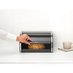 Хлібниця Brabantia Roll Top Bread Bin 17.3x31.6x26.5 см чорна (236686) - мініатюра 6