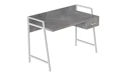 Письмовий стіл Ferrum-decor 750x1200x600 Білий метал ДСП Бетон 32 мм (FRD-103463)