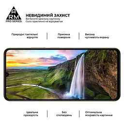 Захисне скло на Realme Note 70 4G з олеофобним покриттям, Pro, повне проклеювання, антистатичний і пиловідштовхуючий шар, 9H, самоклеючеся, 2.5D, на весь екран, антистатичний клей, ArmorStandart (ARM83930) - мініатюра 4