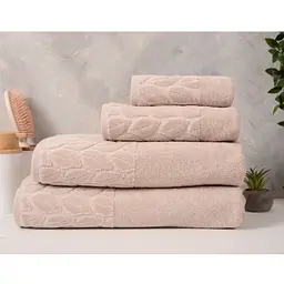 Рушник махровий Soho Leaves Cream бавовна 50х90 см (50*90 Leaves Cr) - мініатюра 4