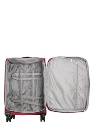 Валіза Середня (M) тканинна Airtex Worldline Tirana 608 на 4 колесах 65x41x23см 69л Бордовий - мініатюра 9