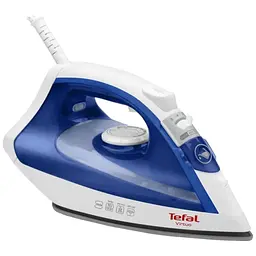 Праска парова Tefal FV1711 антипригарна підошва 1800 Вт паровий удар 80 г/хв 1 шт. біло-синій (28110-IS)