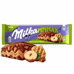 Молочний шоколад Milka Фундук з шоколадною вафелькою 270г