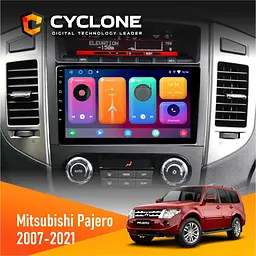 Штатна магнітола Mitsubishi Pajero 2007-2021 Cyclone C9-001 2x32 CPL Cyclone (НФ-00002637)