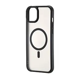 Чохол Silicone Matte Case with MagSafe iPhone 15 Plus Black