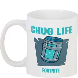 Кухоль GeekLand Fortnite Фортнайт FT.02.14 Chug Life 330 мл білий - мініатюра 3