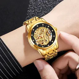 Чоловічий наручний годинник 9310GDBK Gold-Black Skmei acs0030935 - мініатюра 3